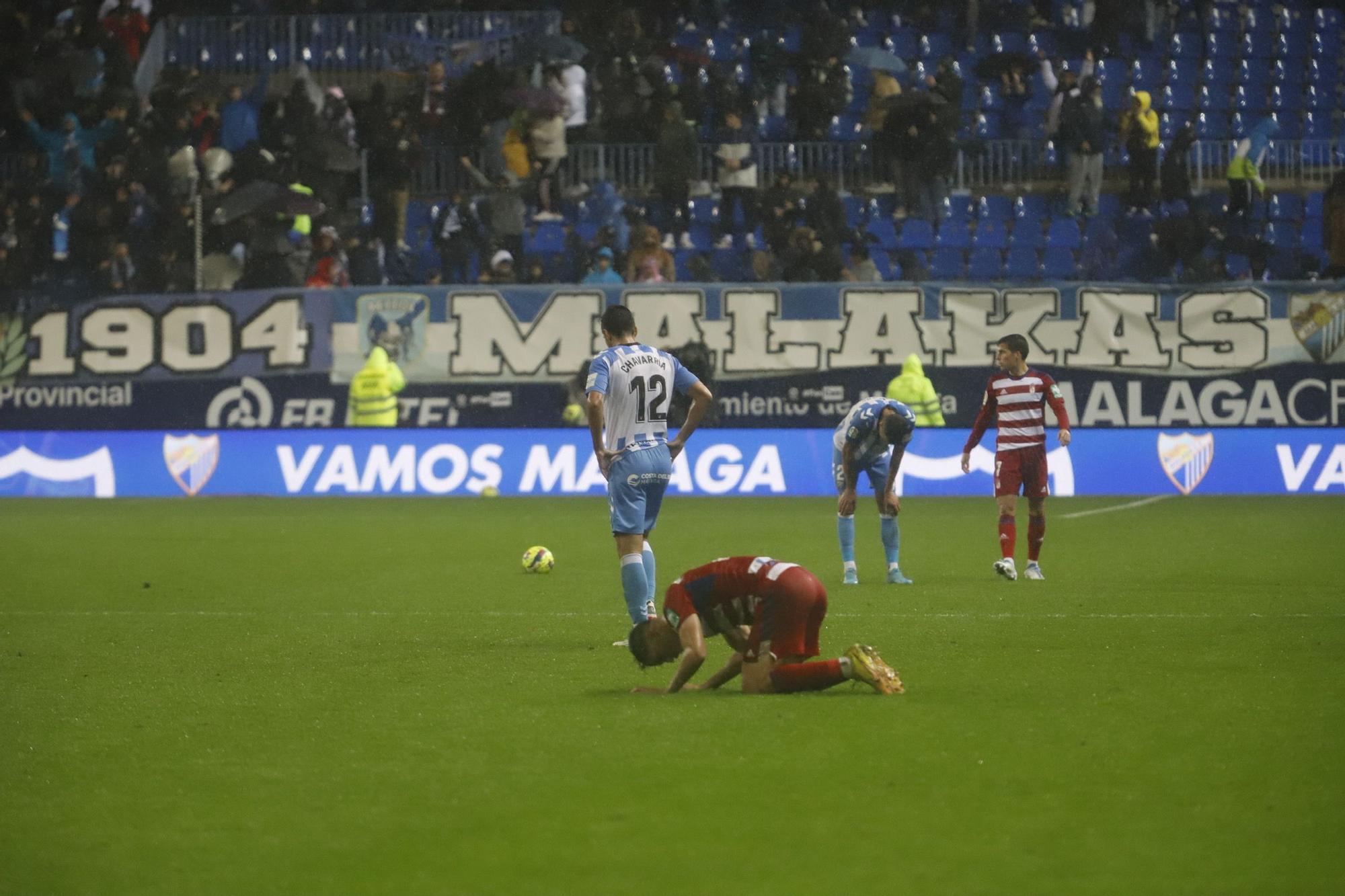 El Málaga CF - Granada CF, en imágenes