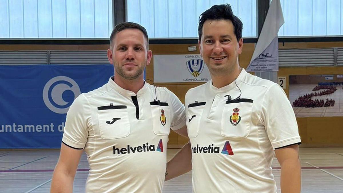 Por la izquierda, Daniel Álvarez y Fran Fernández, durante el curso de promoción celebrado en Granollers. |