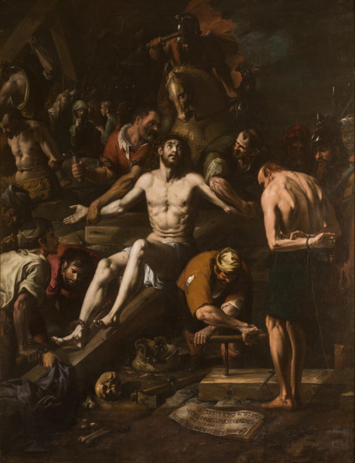 «Preparativos para la crucifixión de Cristo» que Juan de Ribalta pintó para San Miguel de los Reyes y que hoy se puede visitar en el Museo de Bellas Artes de València.