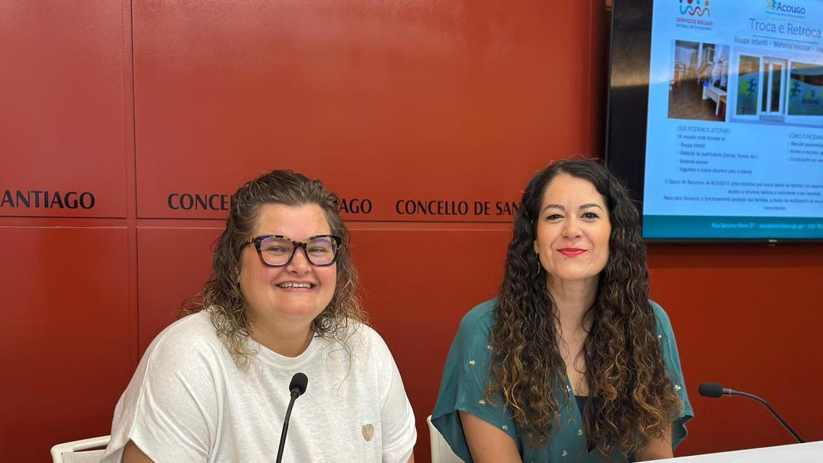 Carmen Dourado (Acougo) e a edil María Rozas