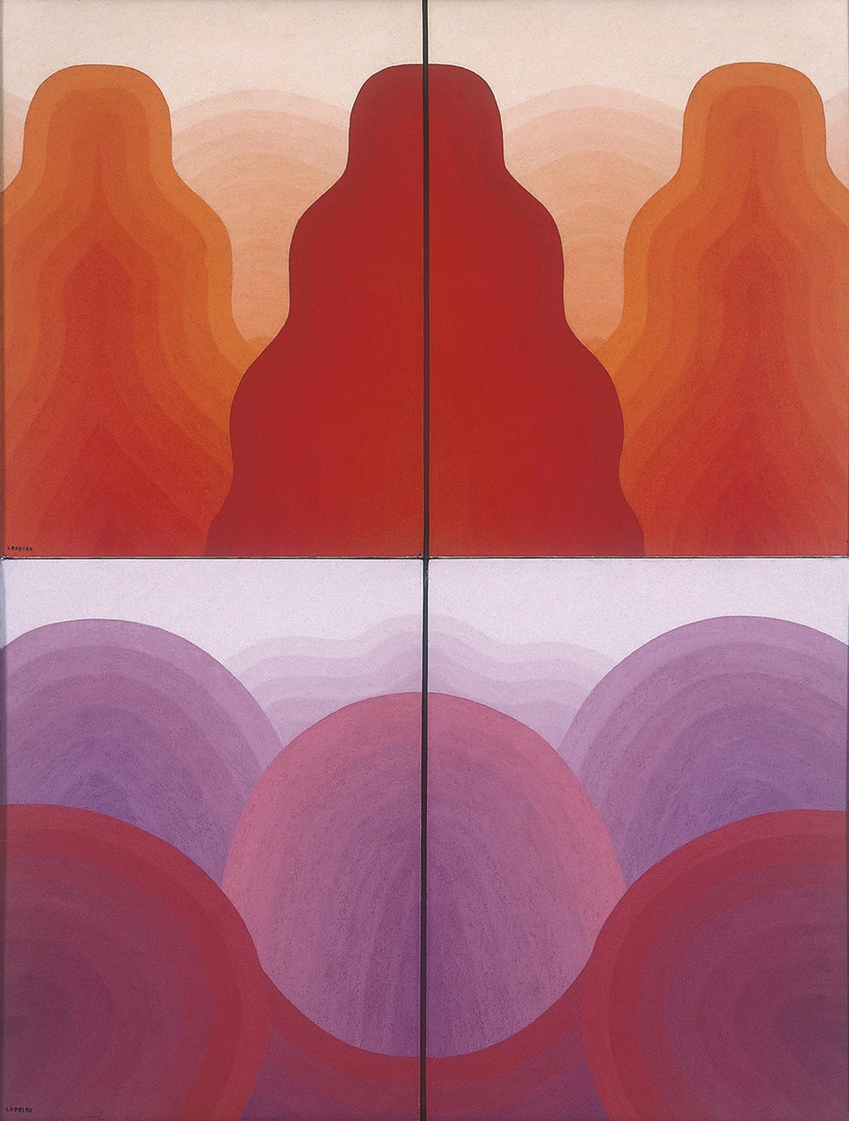 Políptico de la serie erótica que realizó entre 1976 y 1978.