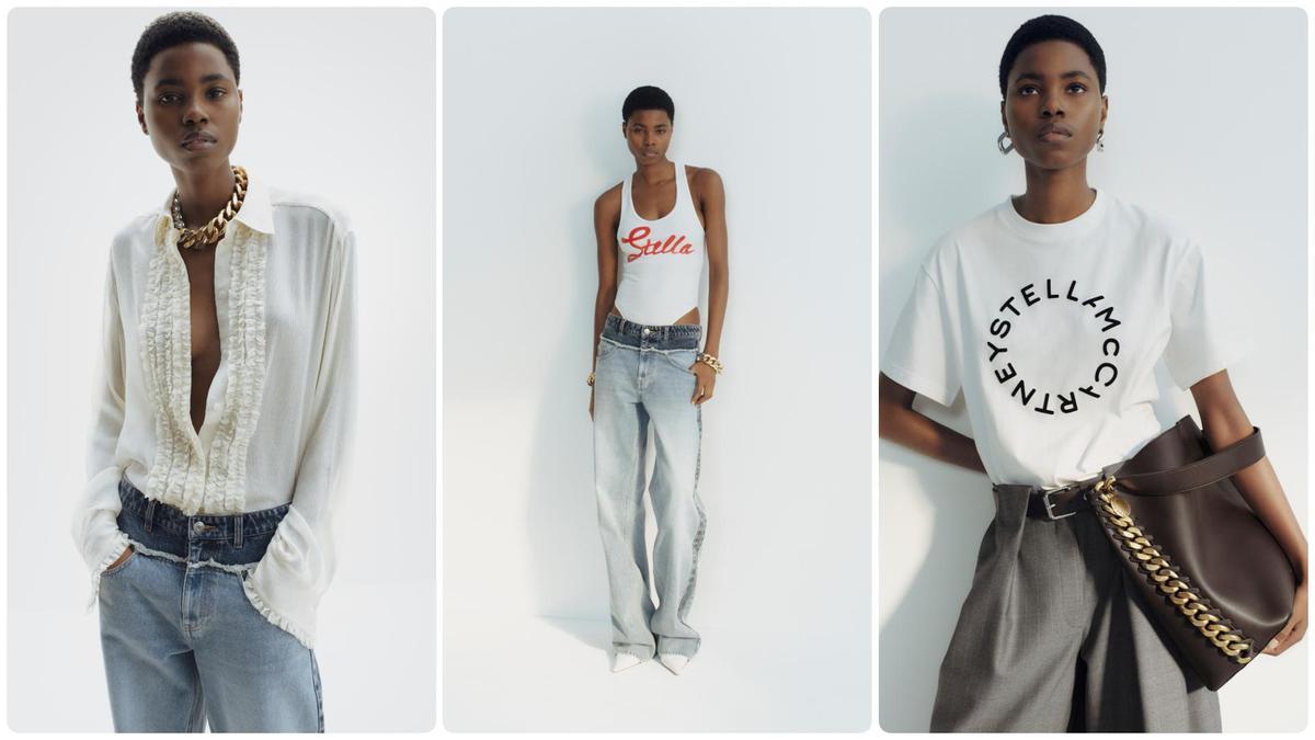 Varios 'looks' de H&M x Stella McCartney.