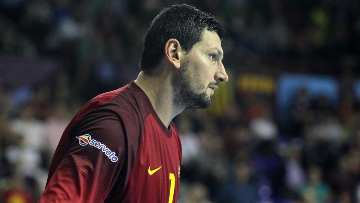 Arpad Sterbik, durante su etapa como portero del Barça