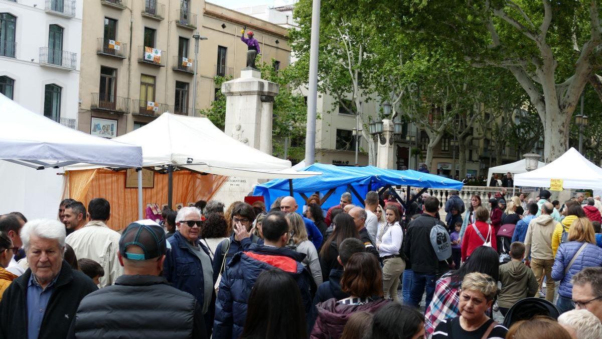 Parades al centre de Figueres el dia 1 de maig
