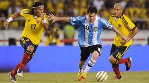 El davanter argentí Leo Messi es va mostrar satisfet després de la important victòria del seu equip contra Colòmbia (2-1) en el partit de classificació per al Mundial de 2014.
