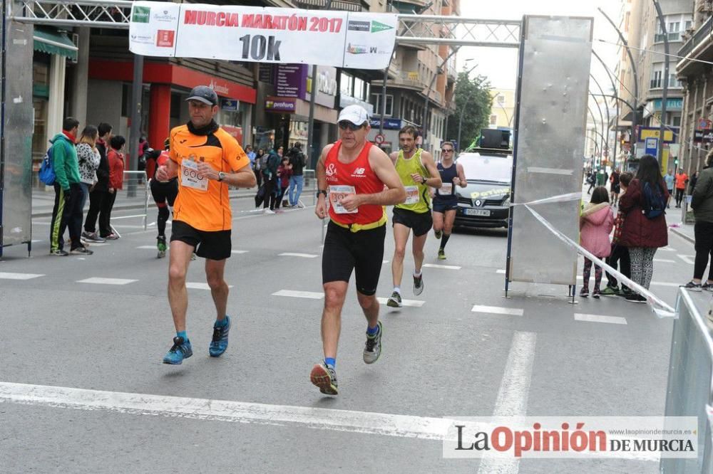 Murcia Maratón y 10 k. Paso por la Gran Vía