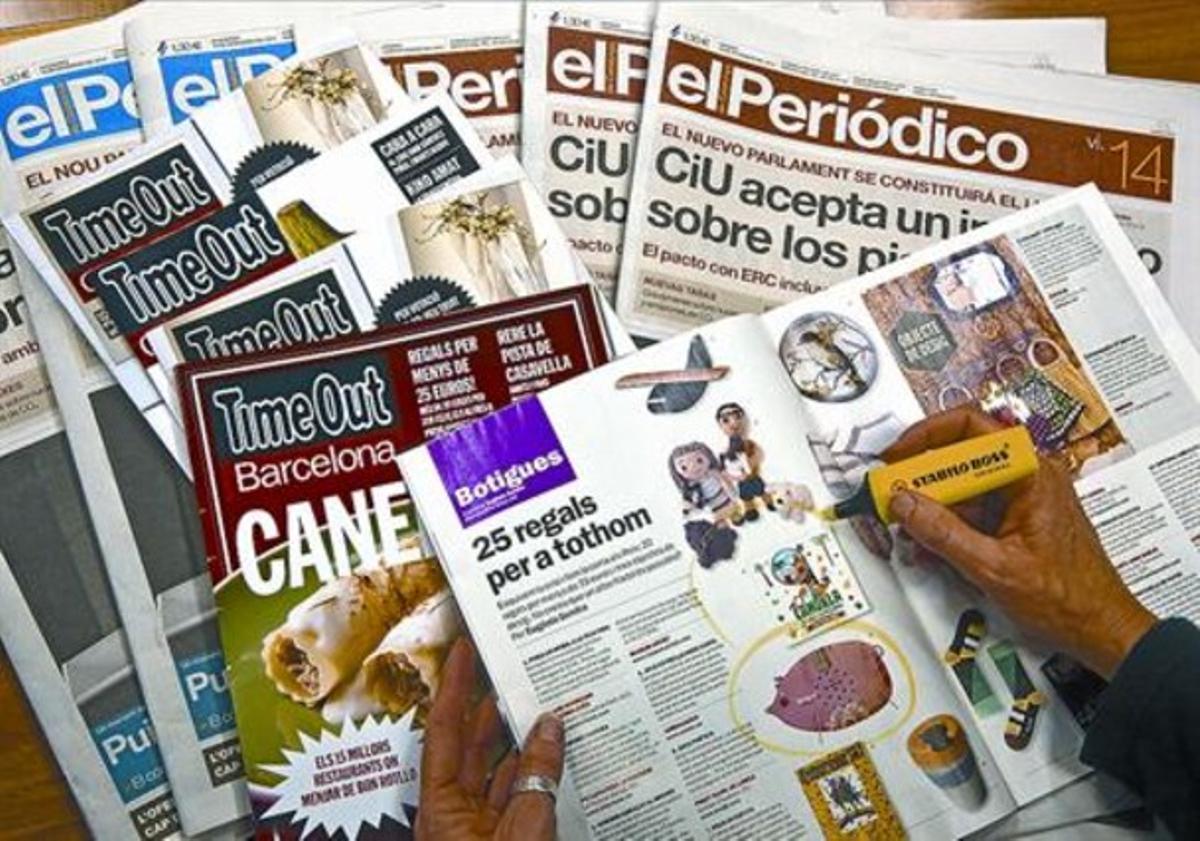 EL PERIÓDICO i la revista d’oci i cultura ’Time out’, junts a partir del primer divendres de gener.