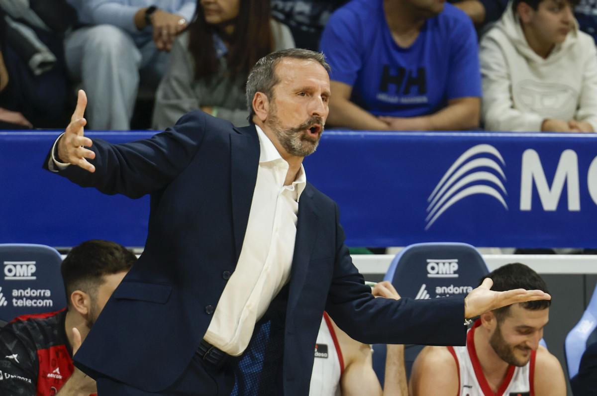 Joan Plaza, durante el partido de este sábado.