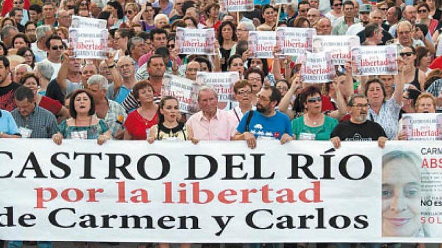 Cientos de vecinos piden el indulto de los condenados por ir a la huelga