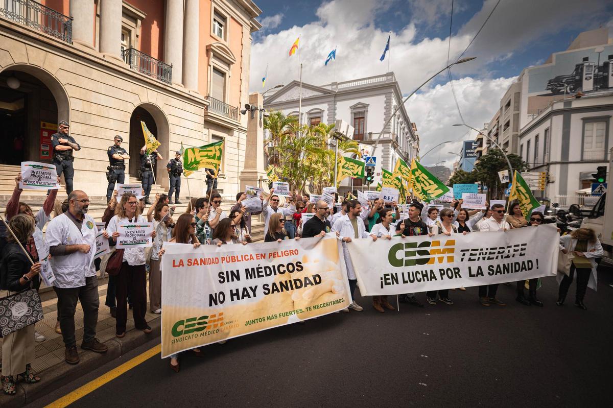Huelga de médicos en Tenerife por el Estatuto Marco