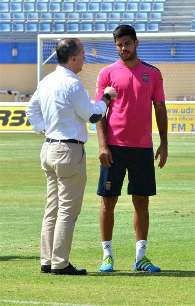 Fase final del entrenamiento de la UD Las Palmas