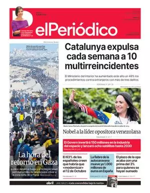 La portada de EL PERIÓDICO del 11 de octubre de 2025