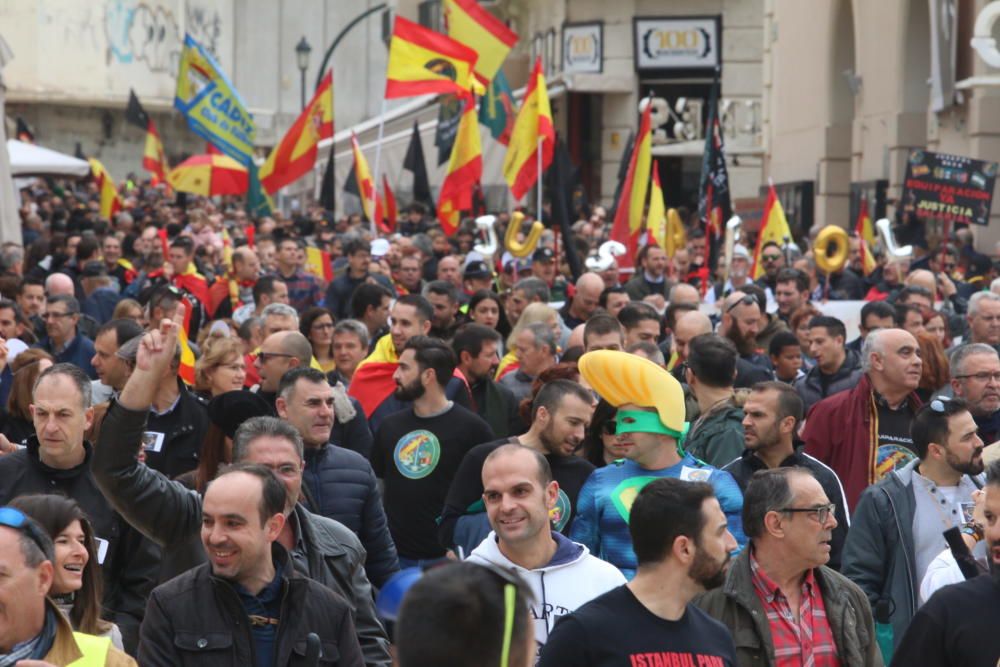 Manifestación de Jusapol en Málaga