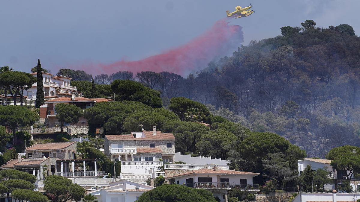 Incendi entre Lloret i Tossa