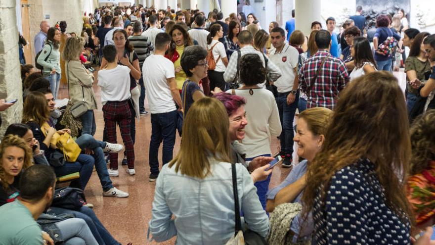 Aspirantes a una de las últimas oposiciones convocadas por Sanidad.