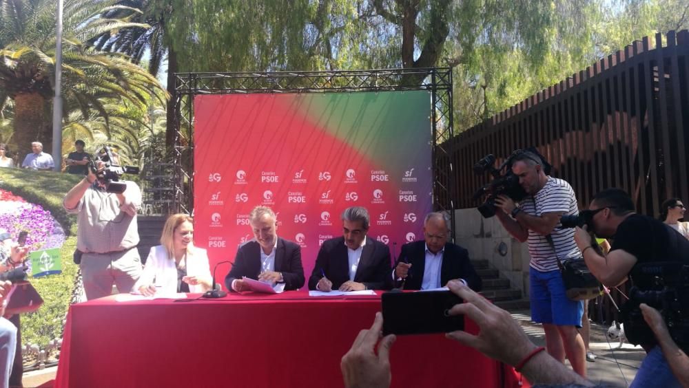 Firma del 'Pacto de Progreso' para Canarias
