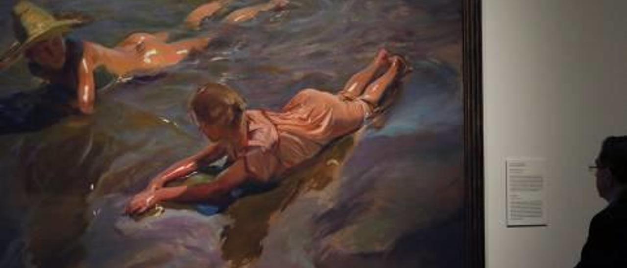 Idilio en el Mar, óleo sobre lienzo de Joaquín Sorolla, de la Hispanic Society.