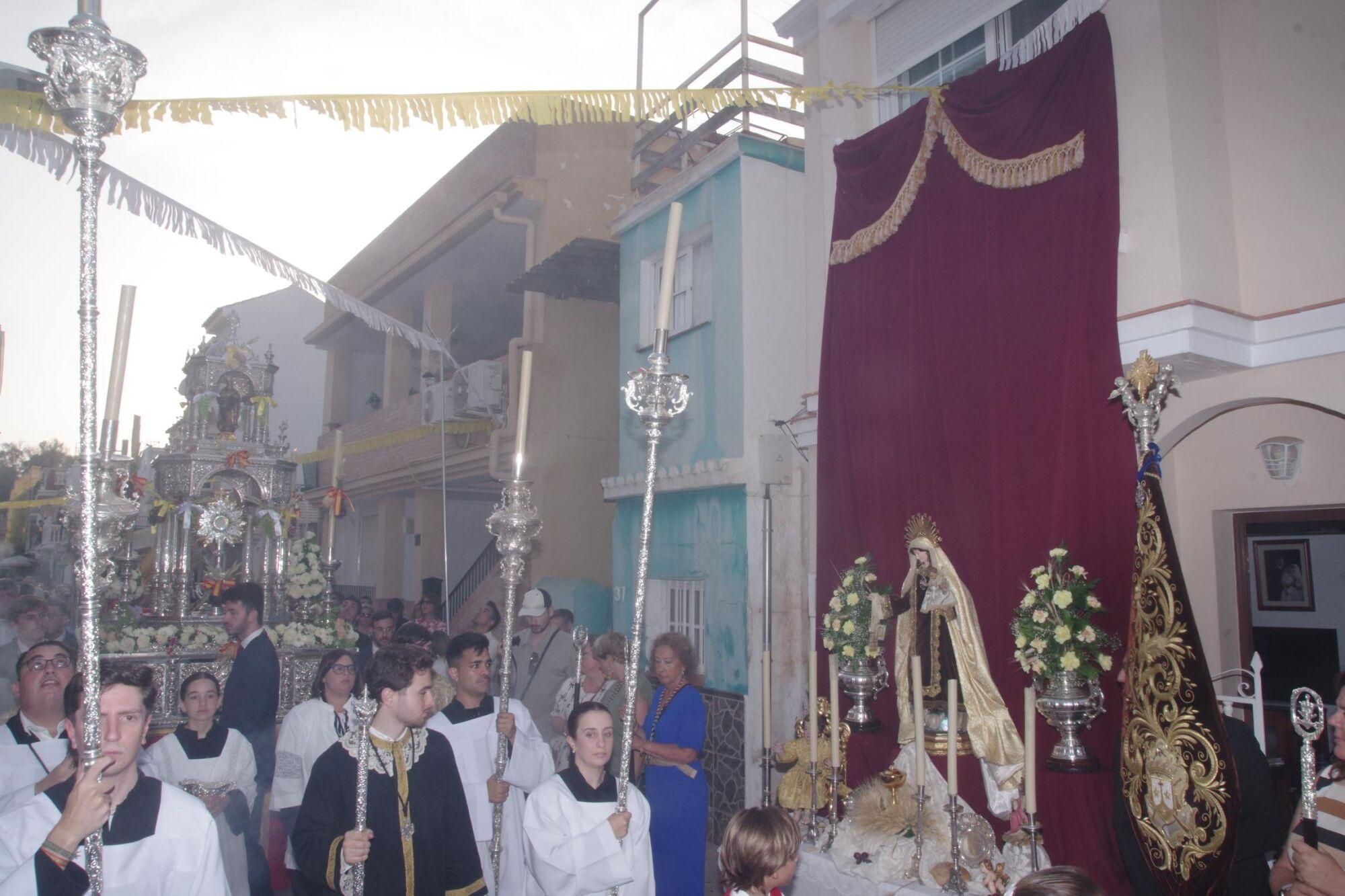 Imágenes de la procesión del Corpus, en Pedregalejo
