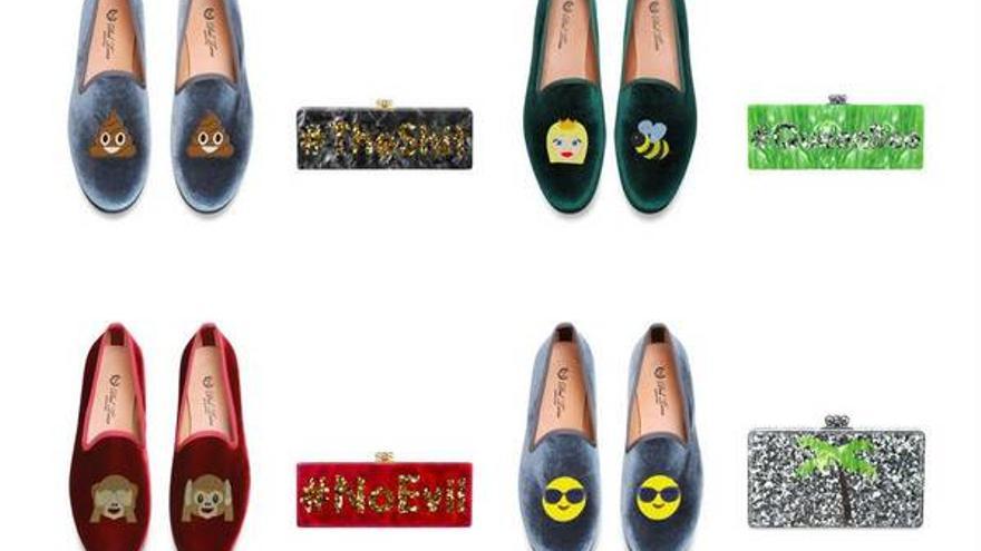 Los emoticonos de Whatsapp en unos zapatos