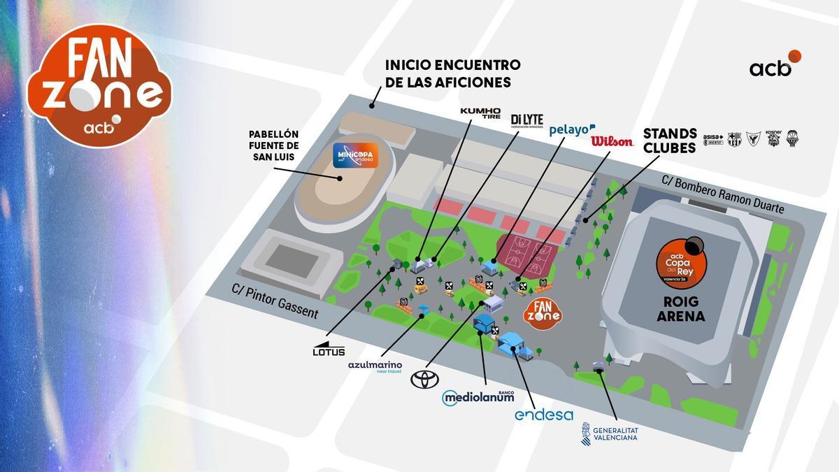 Fan Zone de la Copa del Rey de baloncesto en el Roig Arena 2026