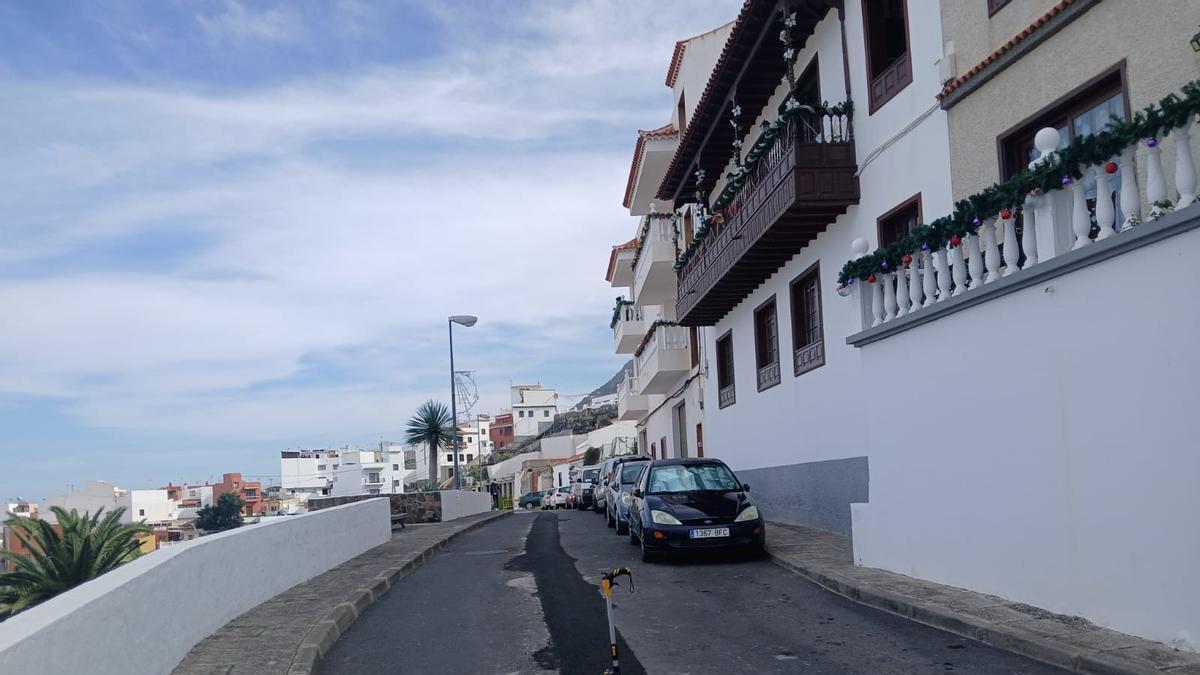Obras para la construcción del anillo eléctrico de Garachico.