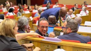El presidente del Parlament, Josep Rull, en la Asamblea Parlamentaria de la Francofonia