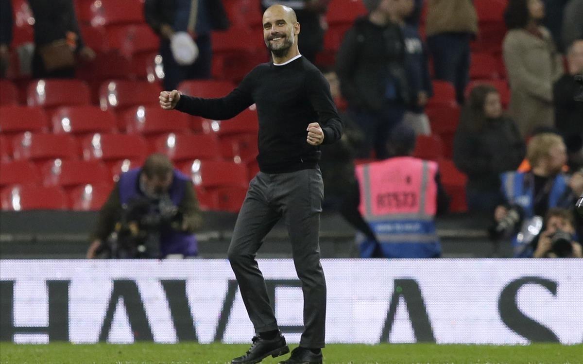 zentauroepp42950390 manchester city coach pep guardiola celebrates at the end of180415210958