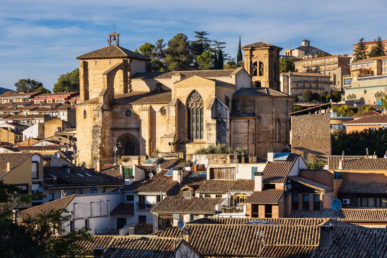 Vista de la ciudad de Estella-Lizarra. Navarra, España.