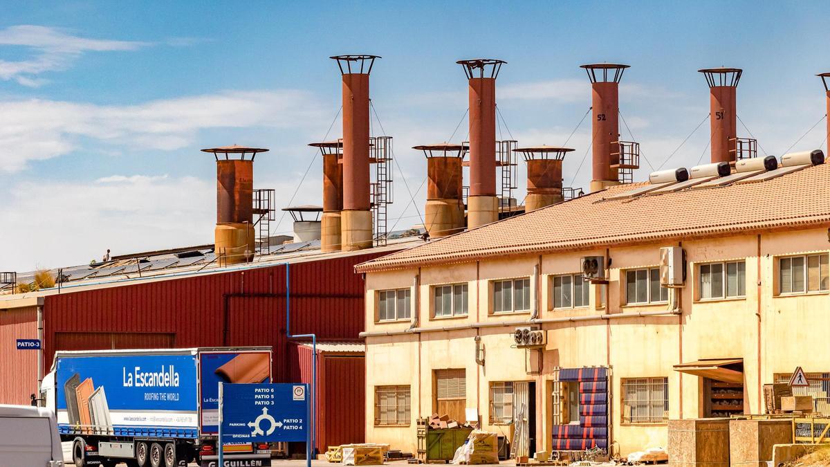 La fábrica de La Escandella en el término municipal de Agost, Alicante.