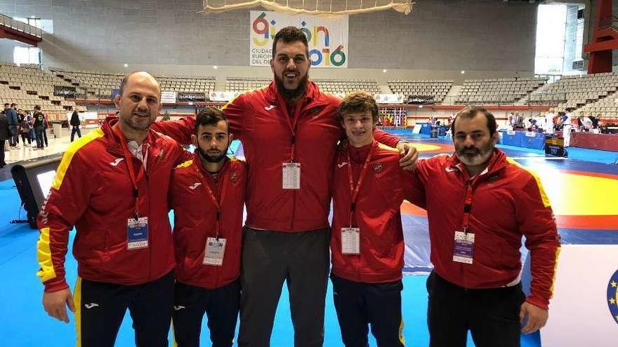 Óscar Fernández, Daniel González, David Fernández, Javier Lasa y Felipe Sánchez.