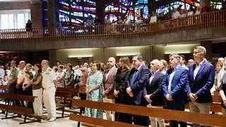 Los carmelitas celebran la misa de la Virgen de Begoña con el lema "Gijón tarea de todos"