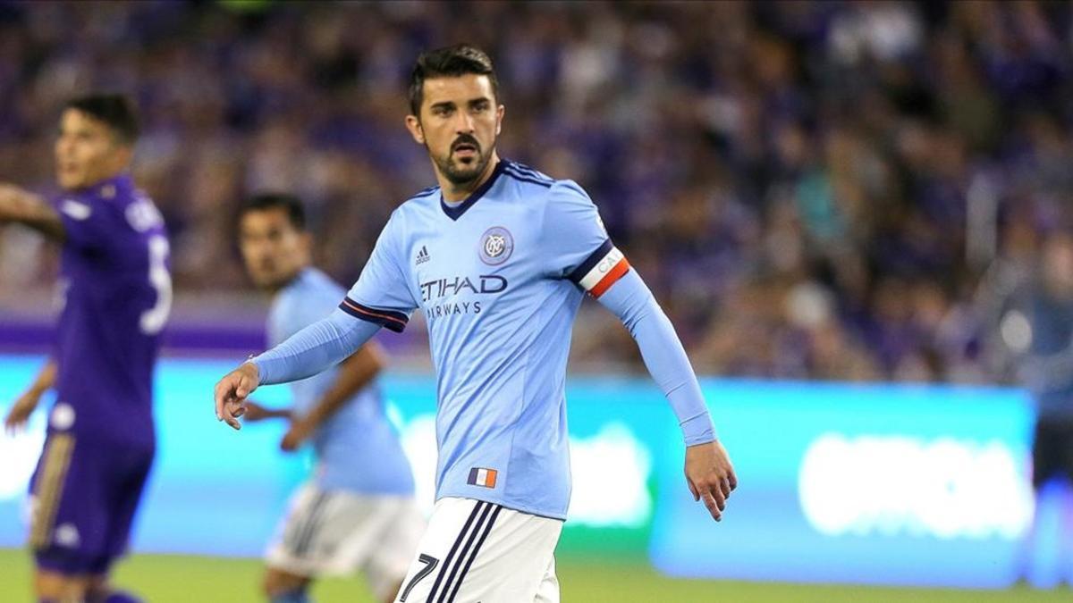 David Villa juega en Nueva York