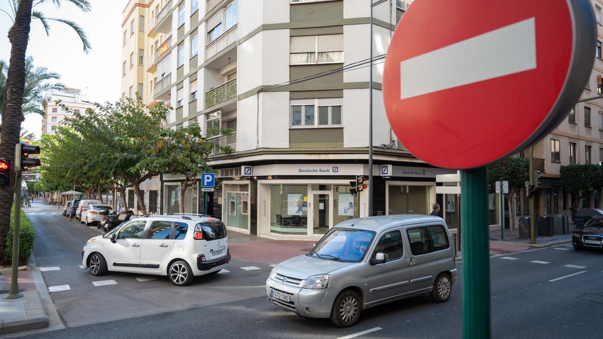 La ronda Mijares marca uno de los límites de la extensión de la futura ZBE de Castelló, hacia el centro histórico.