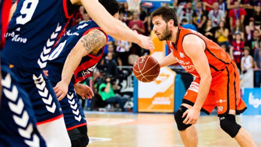 Sam Van Rossom, en un partido contra el Baskonia