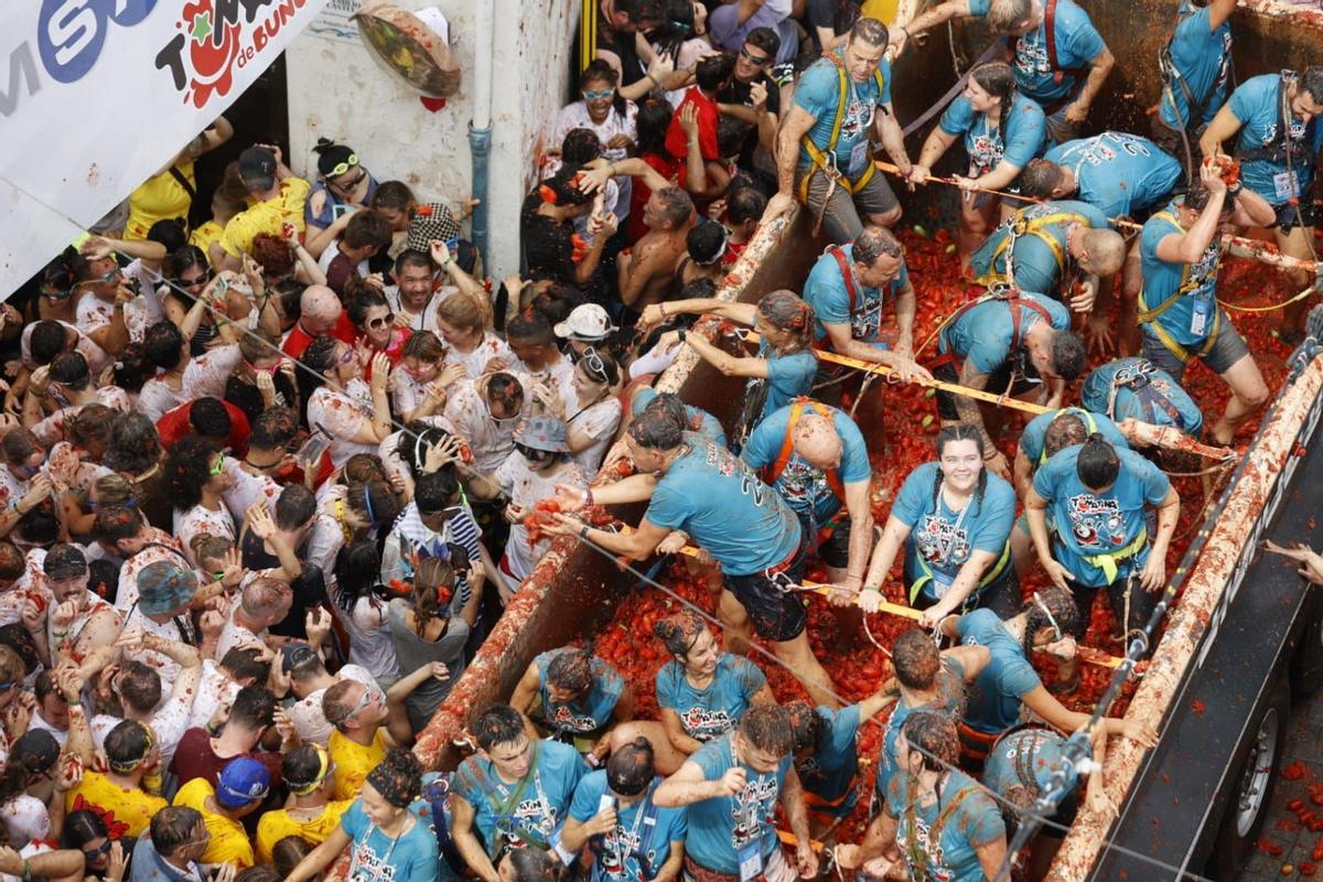 Las mejores fotos de la Tomatina 2023.