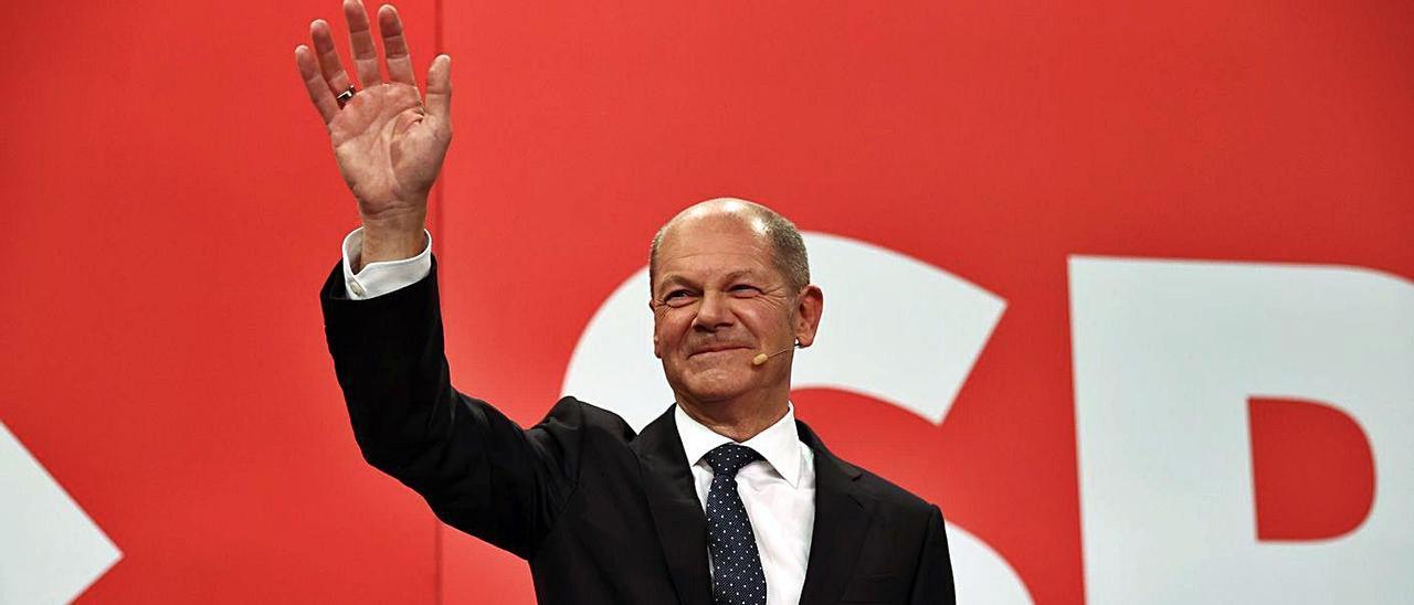 Olaf Scholz fue el candidato más votado el pasado domingo y previsible canciller. | ANREU JEREZ/MAJA HITIJ