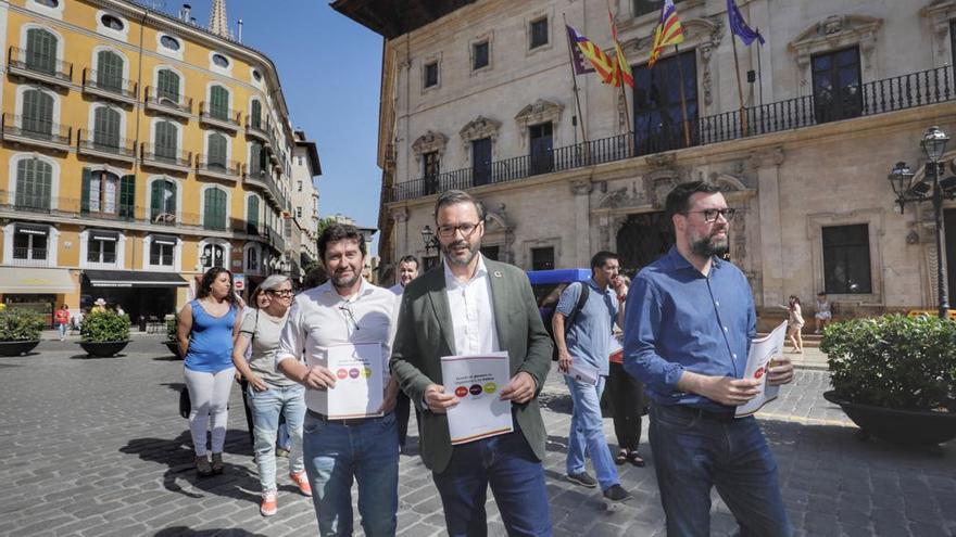 Alberto Jarabo, José Hila y Antoni Noguera han comparecido en Cort.