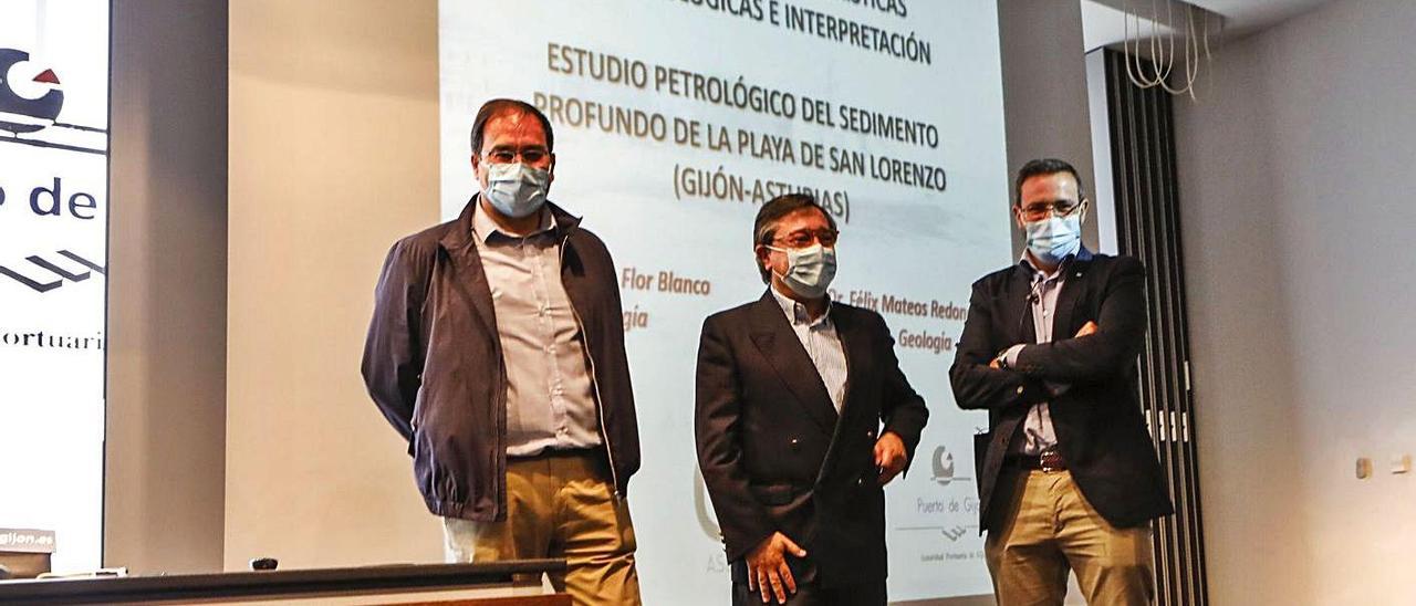 Por la izquierda, Félix Mateos, Laureano Lourido y Germán Flor Blanco.