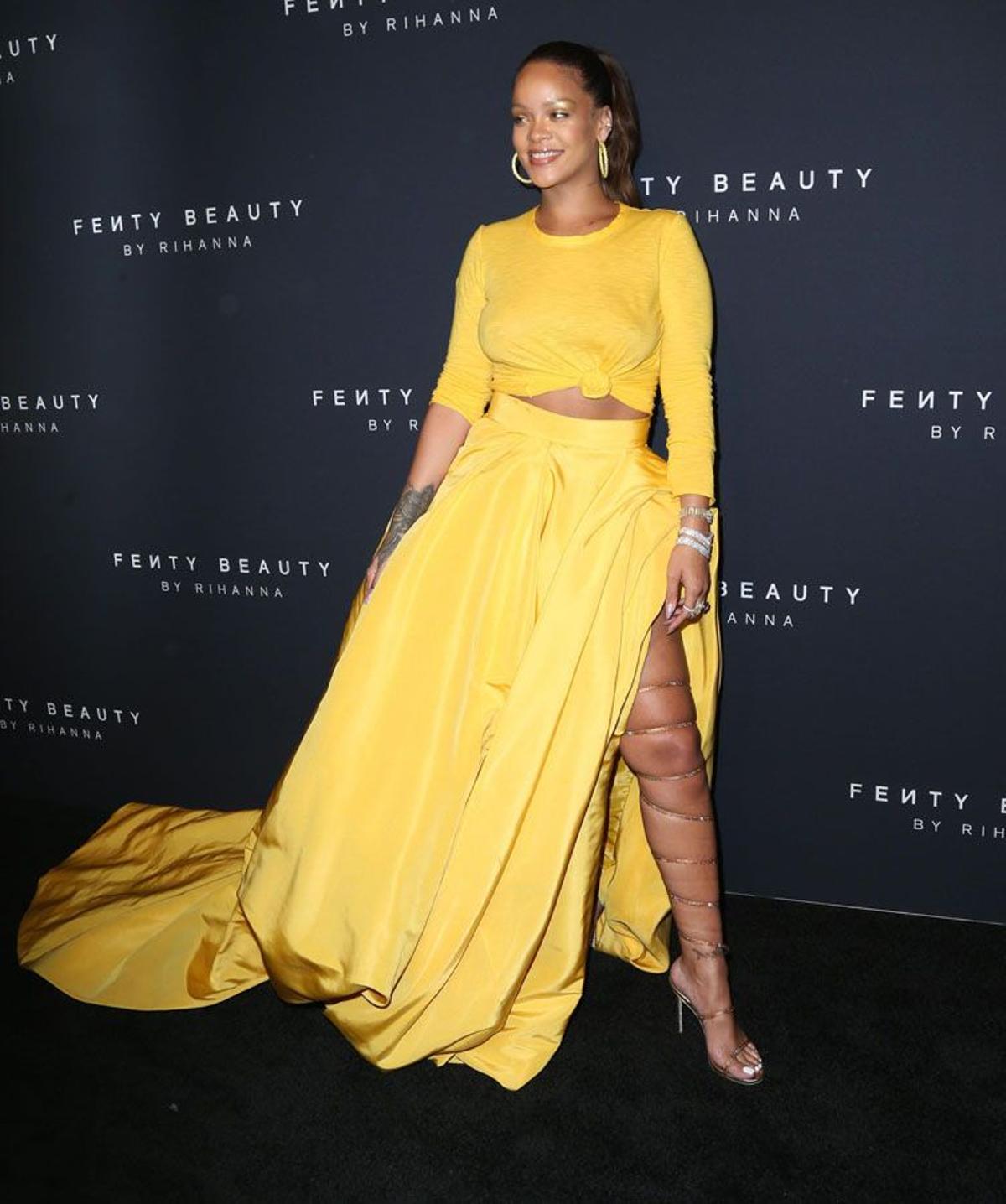 Rihanna lanza su marca de belleza en NY