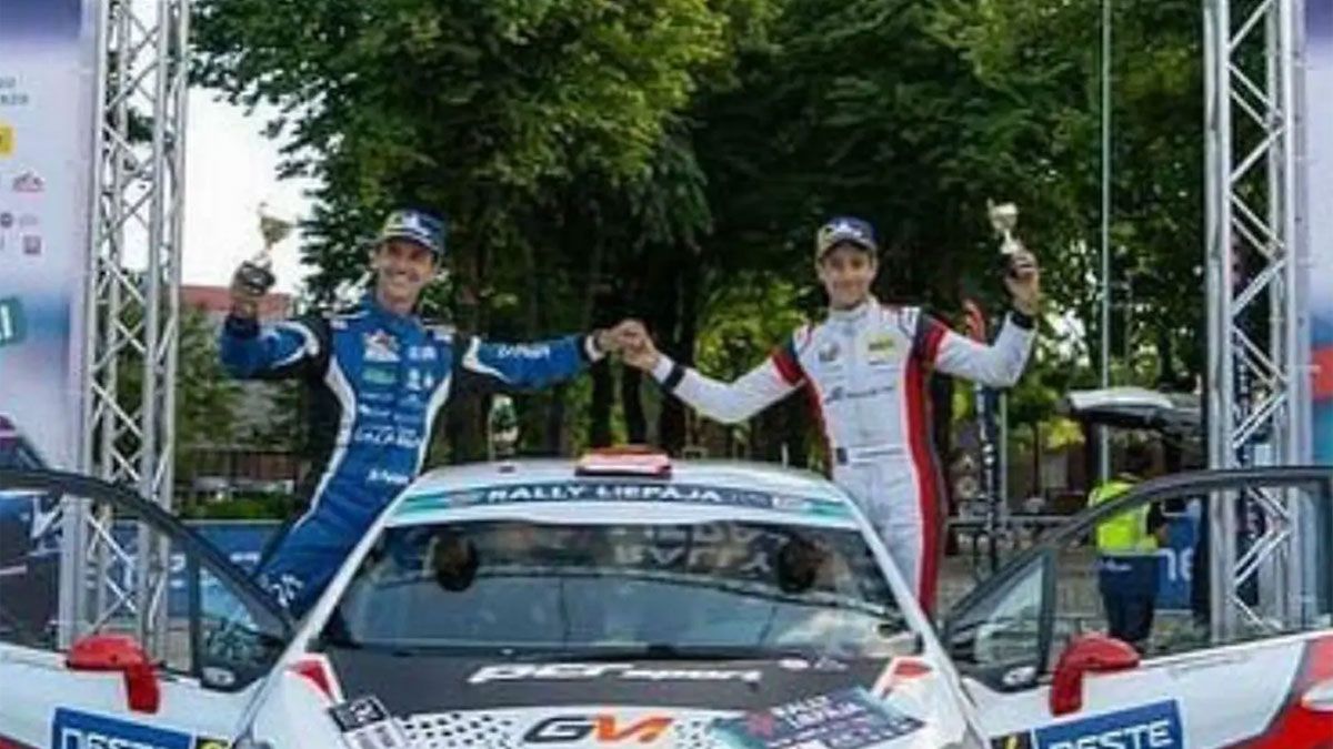 Gil y Peñate, en el podio del Rally Liepaja de Letonia