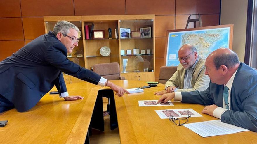 Francisco Salado, durante la reunión en Madrid. | L.O.