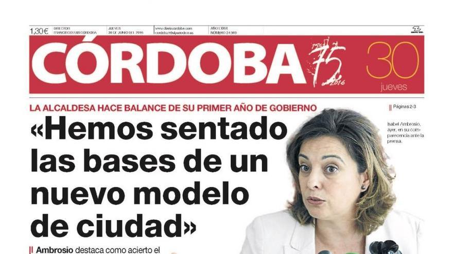 La portada de CÓRDOBA