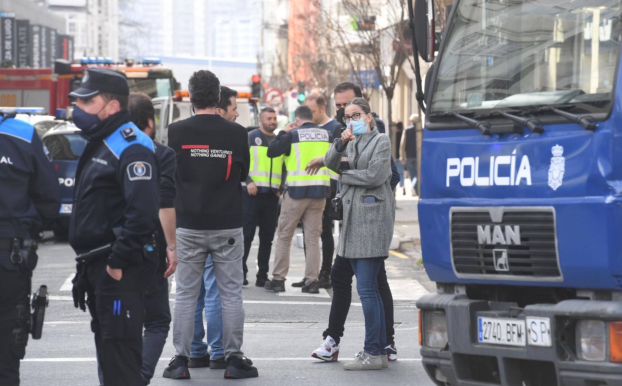 Rodaje de la película Fatum en las calles de A Coruña