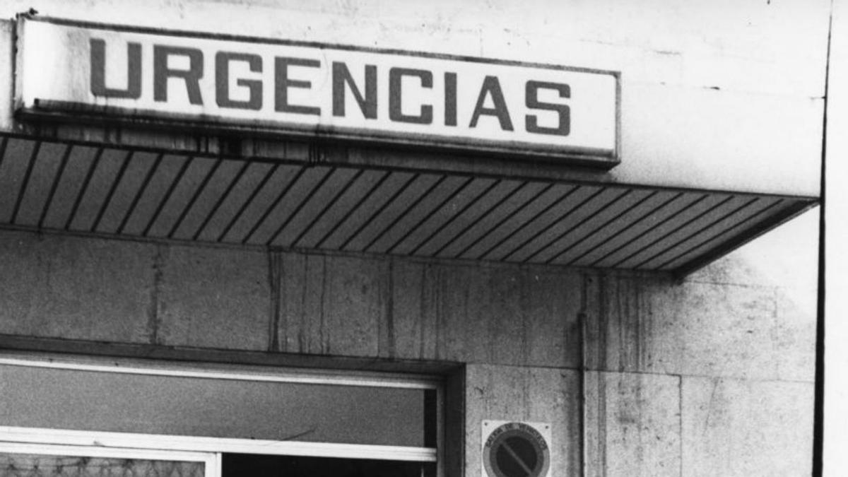 Inauguración del servicio de Urgencias, en 1982.