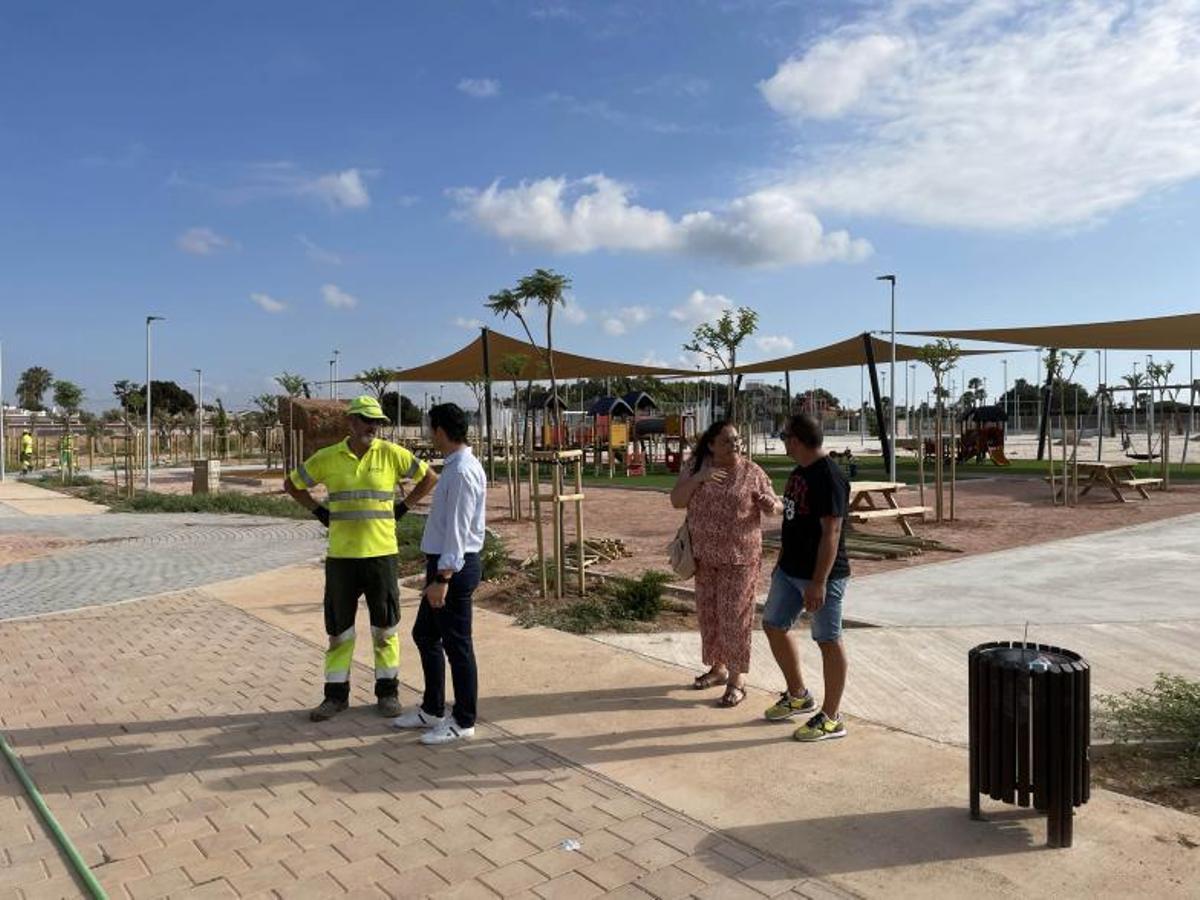 Visita a las obras del parque de La Siesta.  | INFORMACIÓN