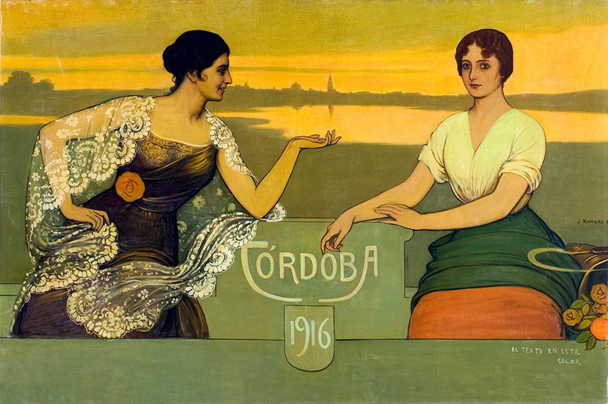 Cartel de la Feria de 1916 de Julio Romero de Torres.