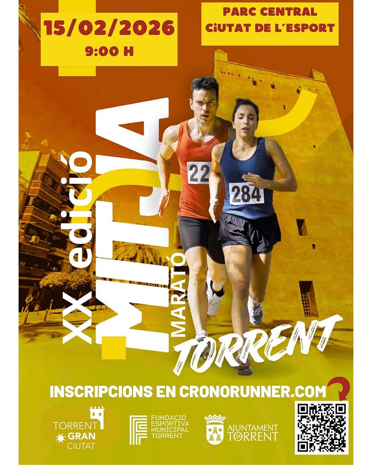 Cartel de media maratón.