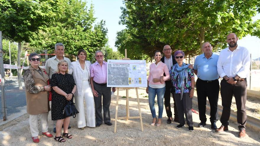 Arranca la segunda fase de la obra de remodelación de la Vía Verde de Barrio Peral de Cartagena