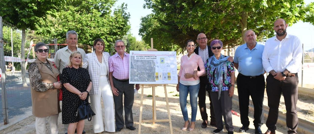 Presentación de la segunda fase de la obra de remodelación de la Vía Verde de Barrio Peral.