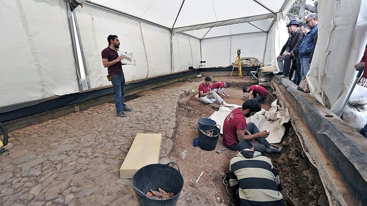 Una de las zonas de excavación de la Catedral.